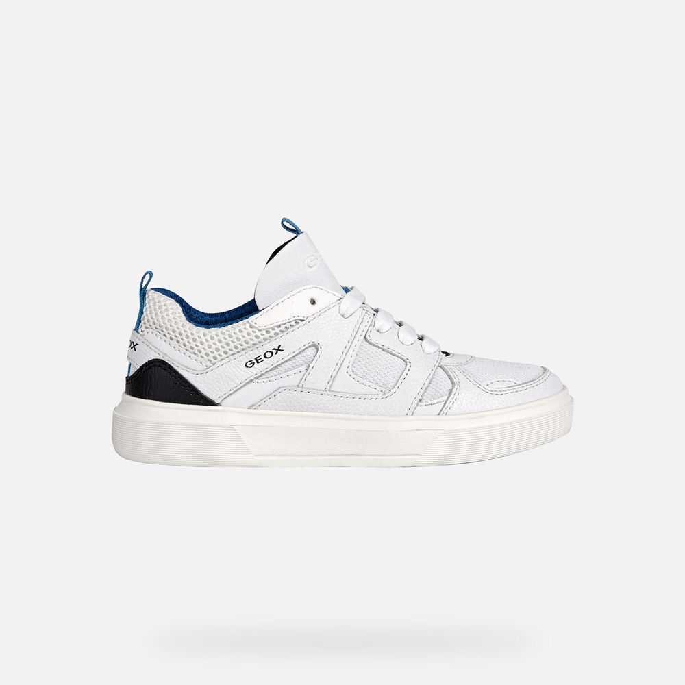 Geox Sneakers White Nettuno - Geox Boys Shoes - YHDGXE287